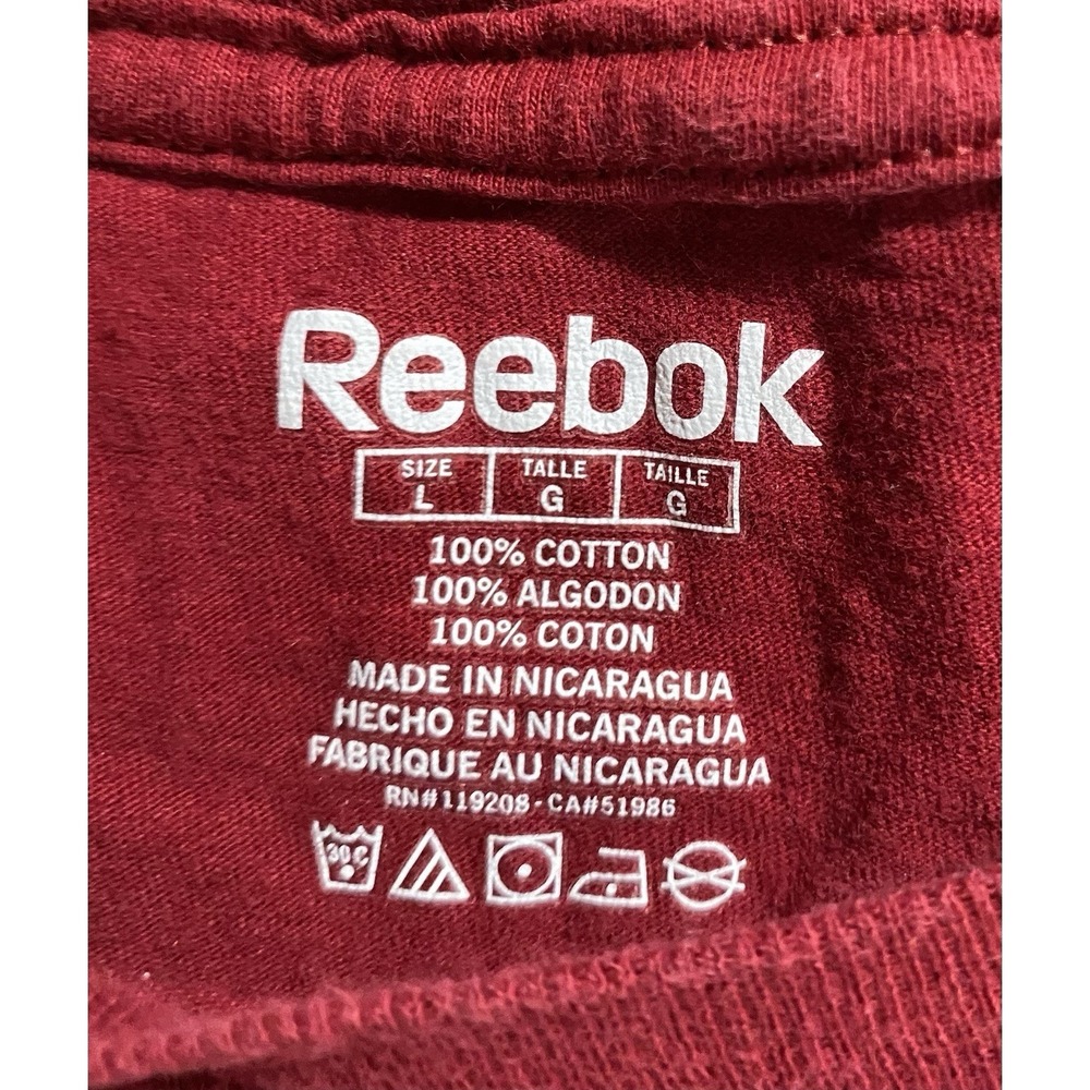 Reebok Colorado Avalanche Men Long Sleeve T-Shirt Crew Neck Red Size L RN119208 - Picture 2 of 8
